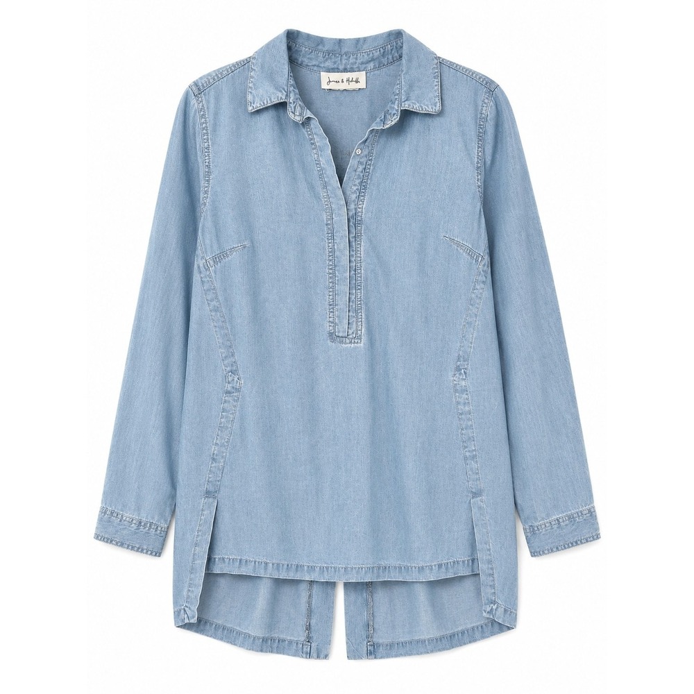 Joseph Ribkoff Denim Blue Blouse Style 181950 Size‎ 8